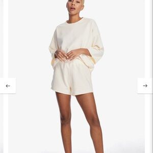 Women's Cream Lounge Short Set - Unbranded